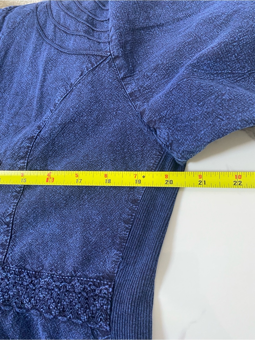 Caamano Limited Edition Embroidered Boho Western Tunic Shirt Blue Medium - Picture 8 of 9